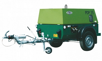Компрессор винтовой "Atmos" PDP 35 (на шасси) 7 атм
